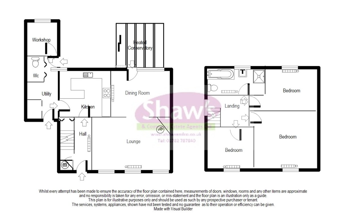 Floorplans For Crown Bank Crescent, Talke Pits, Stoke-on-Trent