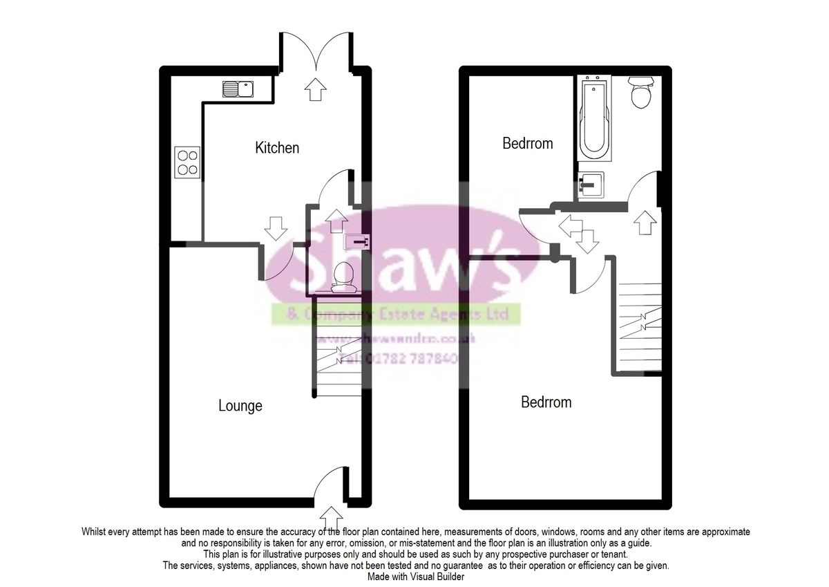 Floorplans For Church Street, Rookery, Stoke-on-Trent