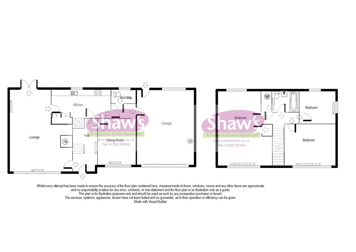 Floorplans For Overton Road, Biddulph, Staffordshire