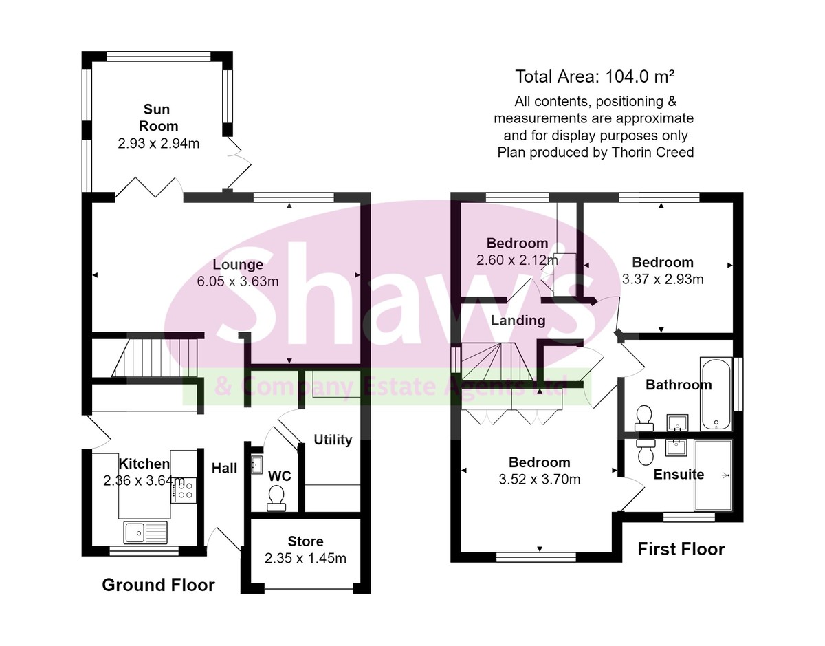 Floorplans For Springfield Drive, Kidsgrove, Stoke-on-Trent