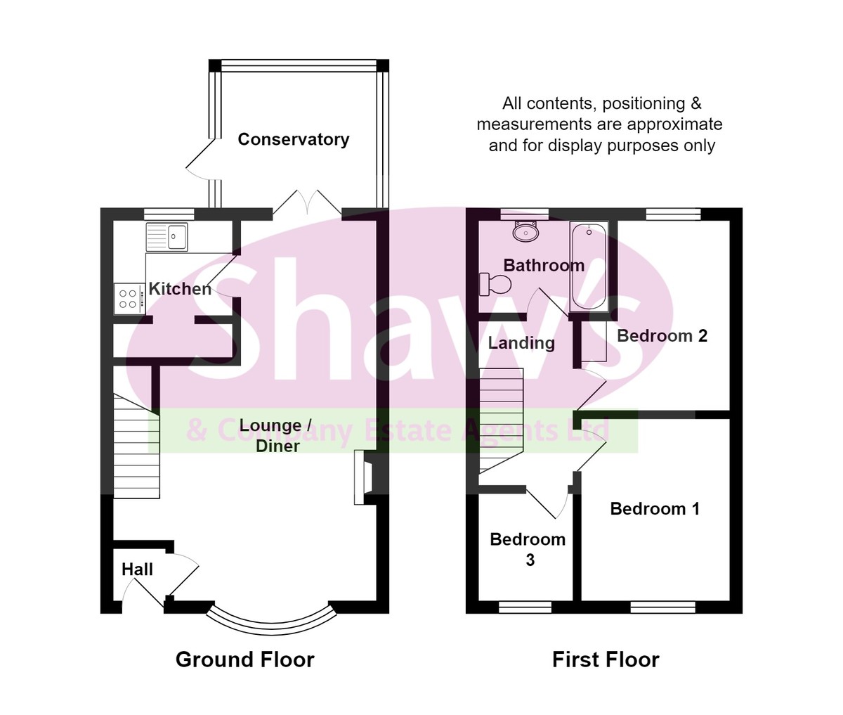 Floorplans For Hillside Avenue, Kidsgrove, Stoke-on-Trent