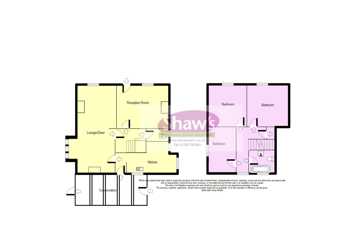 Floorplans For Hawthorne Cottage, Congleton Road, Talke, Stoke-on-Trent