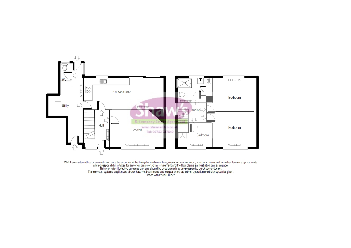 Floorplans For Mitchell Avenue, Butt Lane, Talke, Stoke-on-Trent