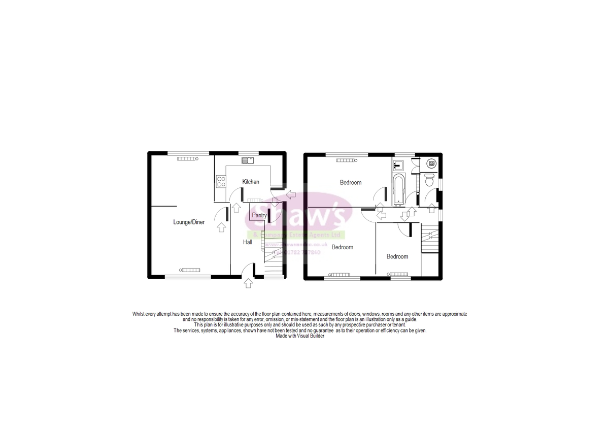 Floorplans For William Road, Kidsgrove, Stoke-on-Trent