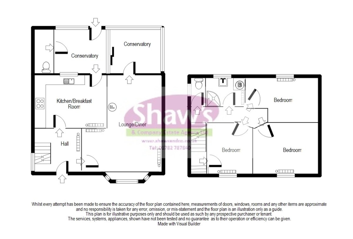 Floorplans For Whitehall Avenue, Kidsgrove, Stoke-on-Trent