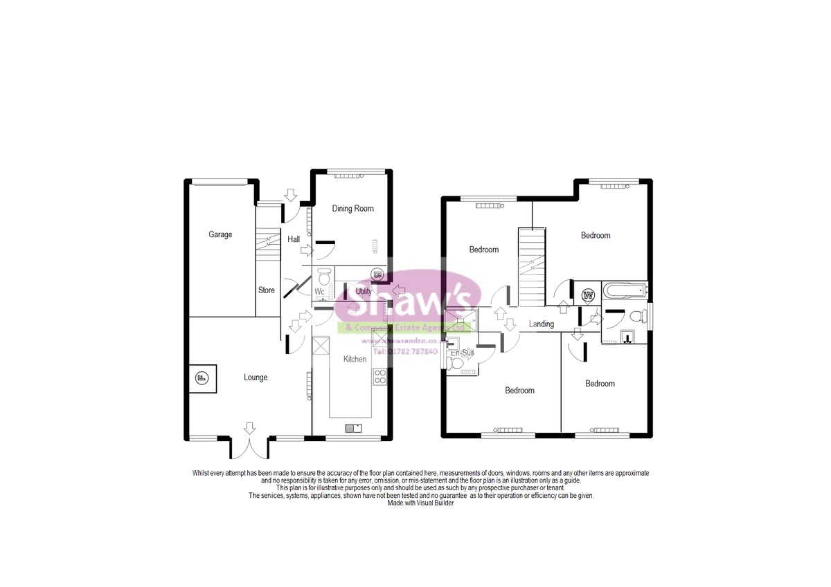 Floorplans For The Lovatts, Kidsgrove, Stoke-on-Trent