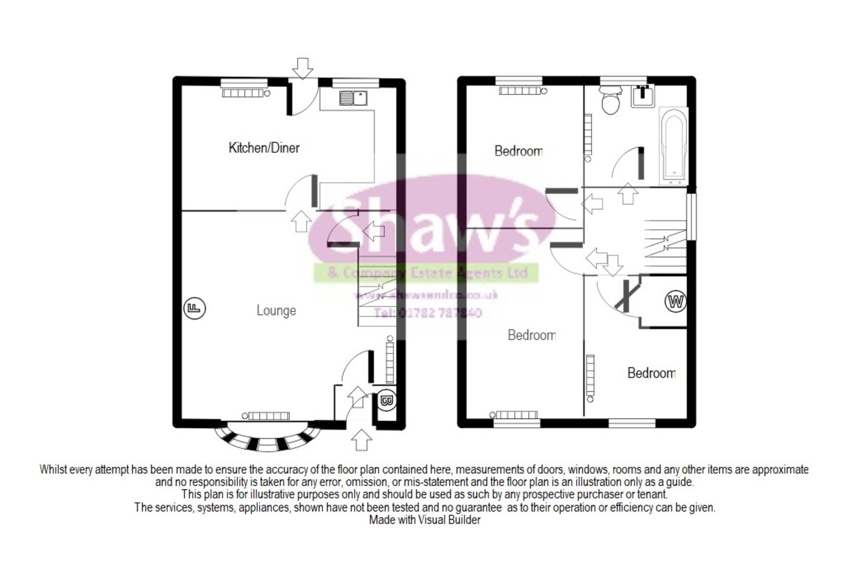 Floorplans For Regency Close, Talke Pits, Stoke-on-Trent