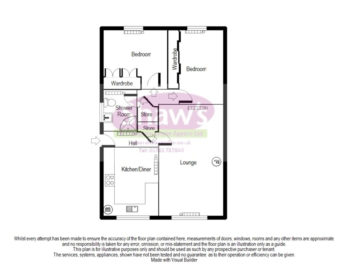 Floorplans For Arran Drive, Packmoor, Stoke-on-Trent