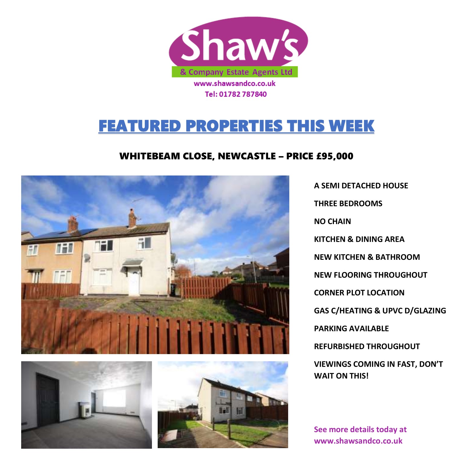 NEW & FEATURED PROPERTIES OF THE WEEK!